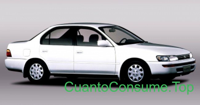 Consumo del Toyota Corolla DX 1.6 1995