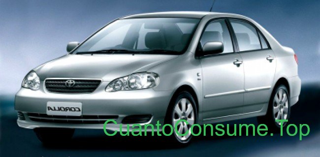 Consumo del Toyota Corolla XLi 1.6 2003