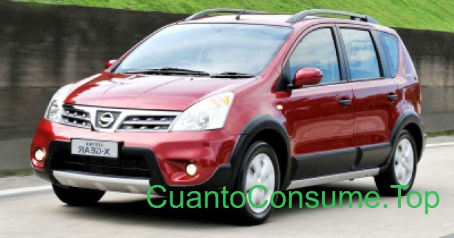 Consumo del Nissan Livina SL X-Gear 1.6 2012