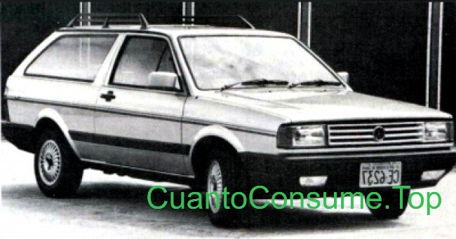 Consumo del Volkswagen Parati Club 1.6 1989