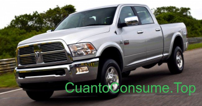 Consumo del Dodge Ram 2500 Laramie 6.7 Turbo CD 2012